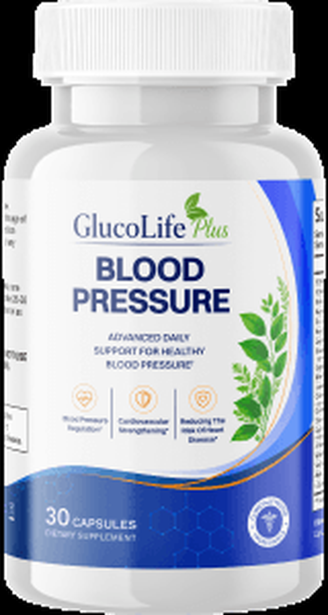 Flacon de GlucoLife Plus Blood Pressure Capsules, 30 capsules
