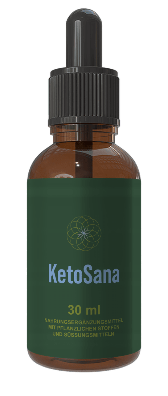 KetoSana Flasche aus Braunglas mit Pipettenverschluss
