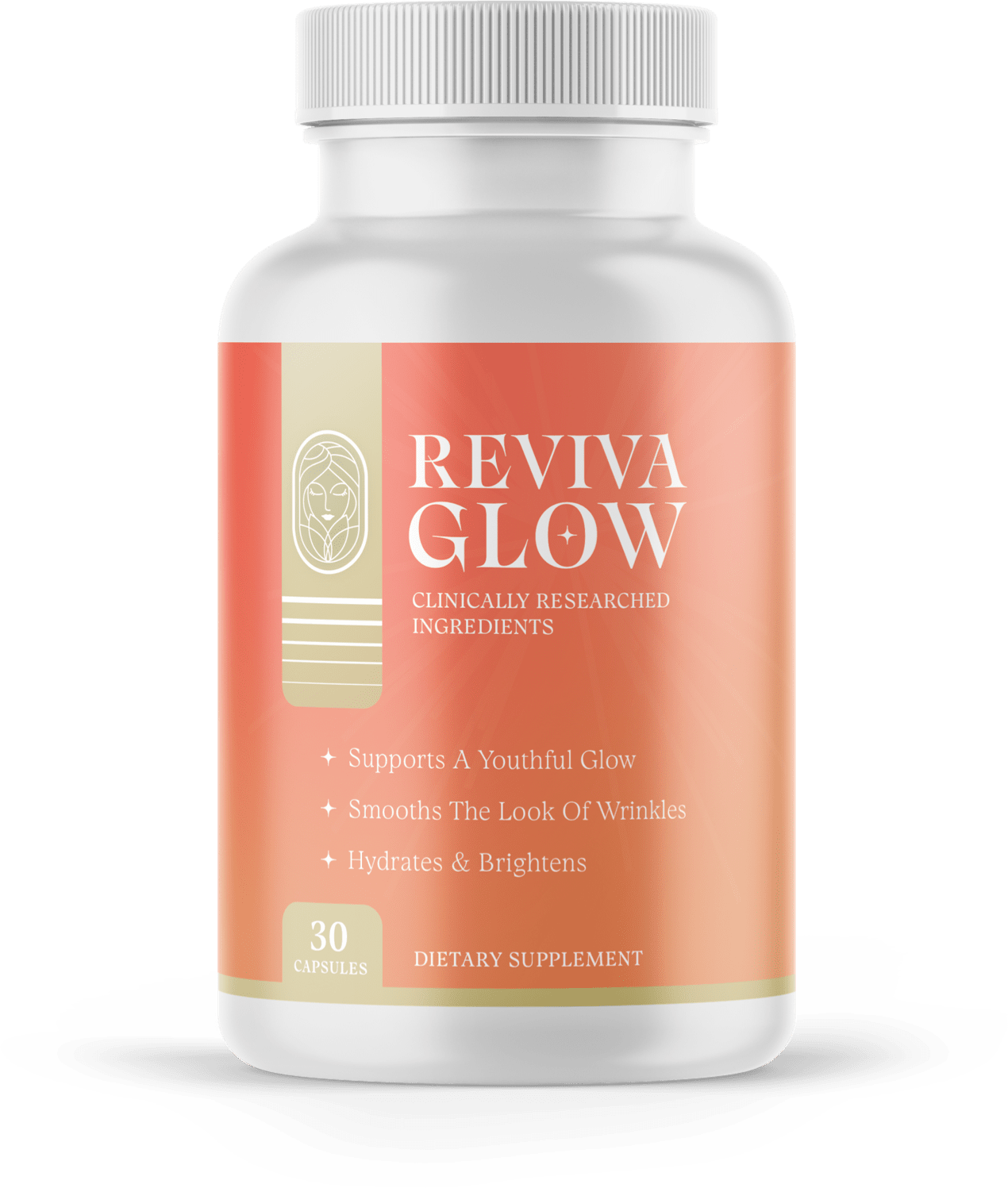 RevivaGlow bottle, 30 capsules