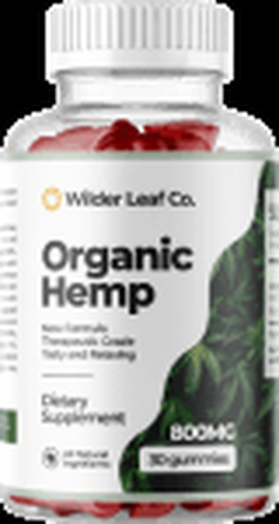 Wilder Leaf Co. Organic Hemp gummies bottle, 800 mg, 30 gummies