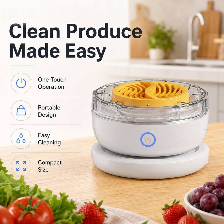 Close view of the ZapClean unit and its control button